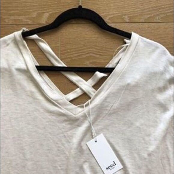 Nwt-Seed Heritage Cross Back Top - Picture 3 of 4